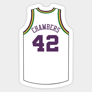 Tom Chambers Utah Jersey Qiangy Sticker